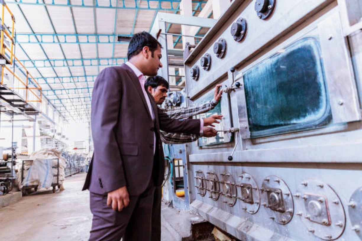 Industrial steel manufacturing facility in Mumbai